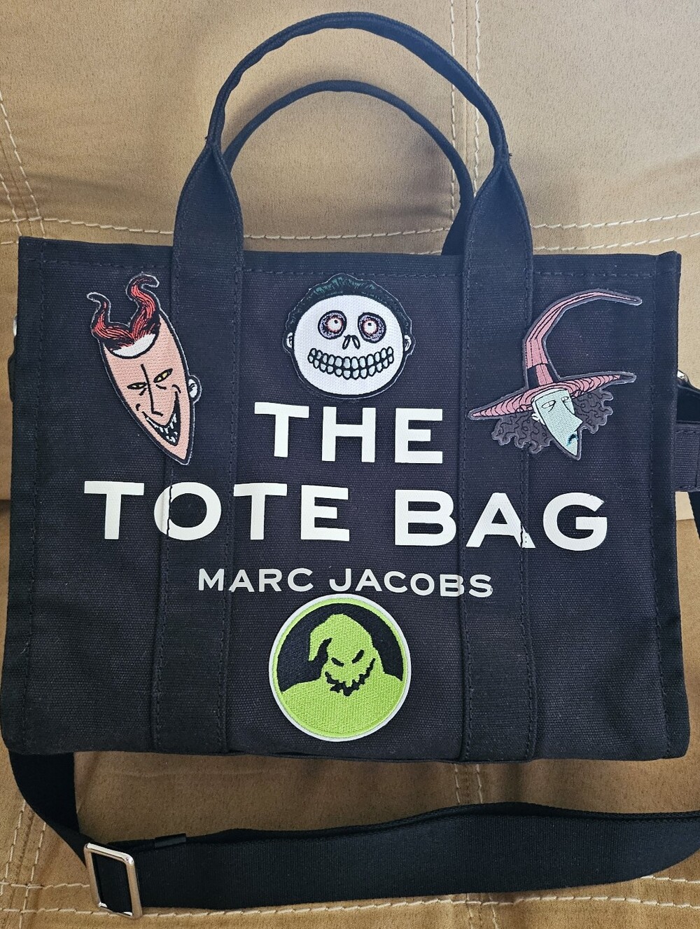 Marc Jacobs The Tote Bag with Oggie Boogie & Boys Patches added-Medium